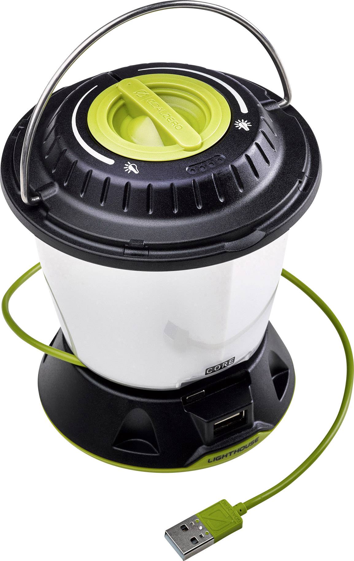 Goal Zero 32009 Lighthouse Core LED Camping-Laterne 430lm akkubetrieben 350g Schwarz, Gelb