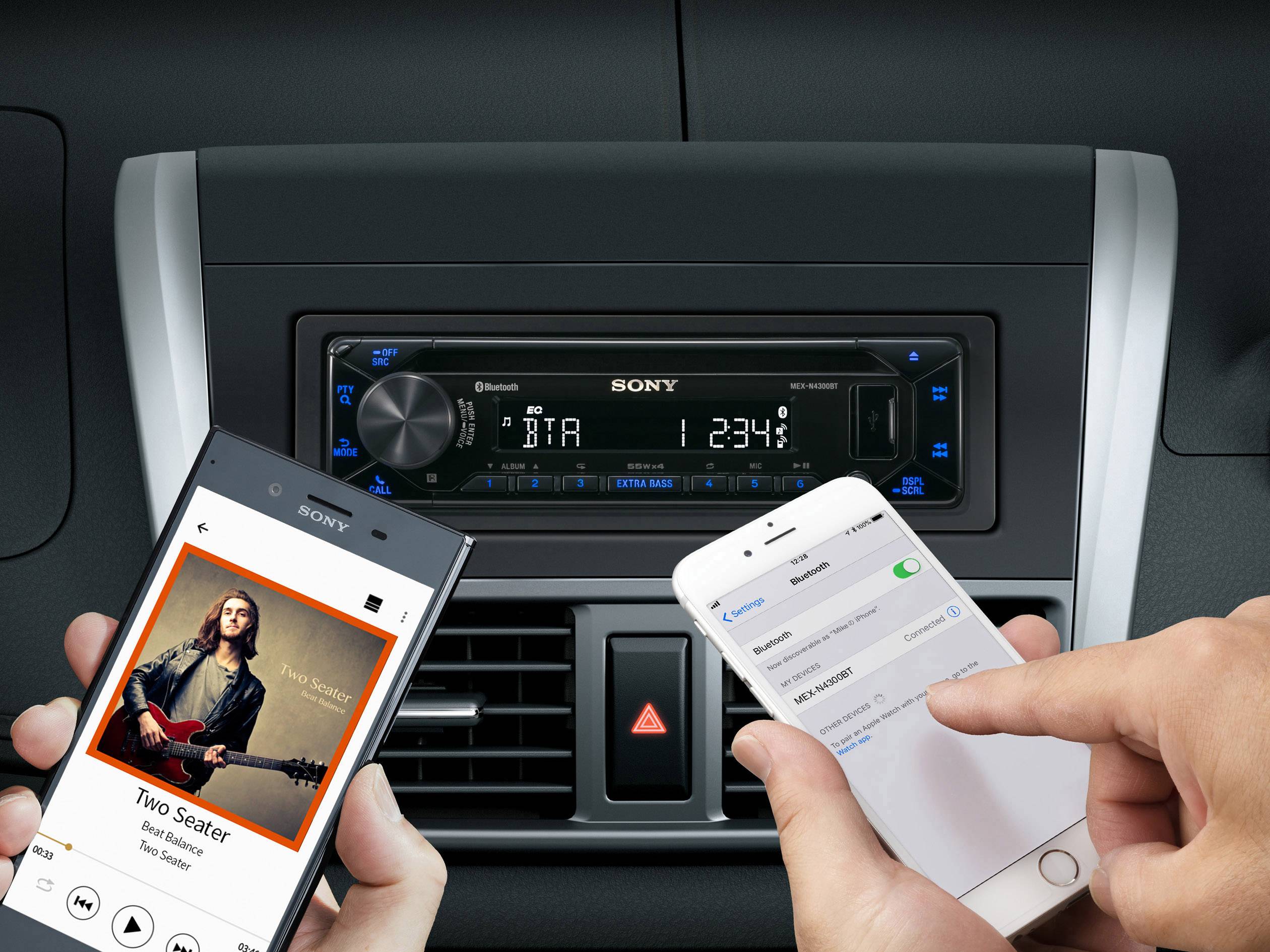 Sony MEX-N4300BT Autoradio Bluetooth®-Freisprecheinrichtung