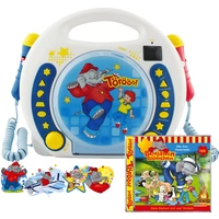 X4 Tech Bobby Joey Benjamin Blümchen Kinder CD-Player CD, SD, USB Inkl. Karaoke-Funktion, Inkl. Mikrofon Blau, Weiß X4 Tech Bobby Joey Benjamin Blümchen Kinder CD-Player CD, SD, USB Inkl. Karaoke-Funktion, Inkl. Mikrofon Blau, Weiß