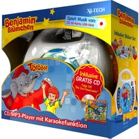 X4 Tech Bobby Joey Benjamin Blümchen Kinder CD-Player CD, SD, USB Inkl. Karaoke-Funktion, Inkl. Mikrofon Blau, Weiß X4 Tech Bobby Joey Benjamin Blümchen Kinder CD-Player CD, SD, USB Inkl. Karaoke-Funktion, Inkl. Mikrofon Blau, Weiß