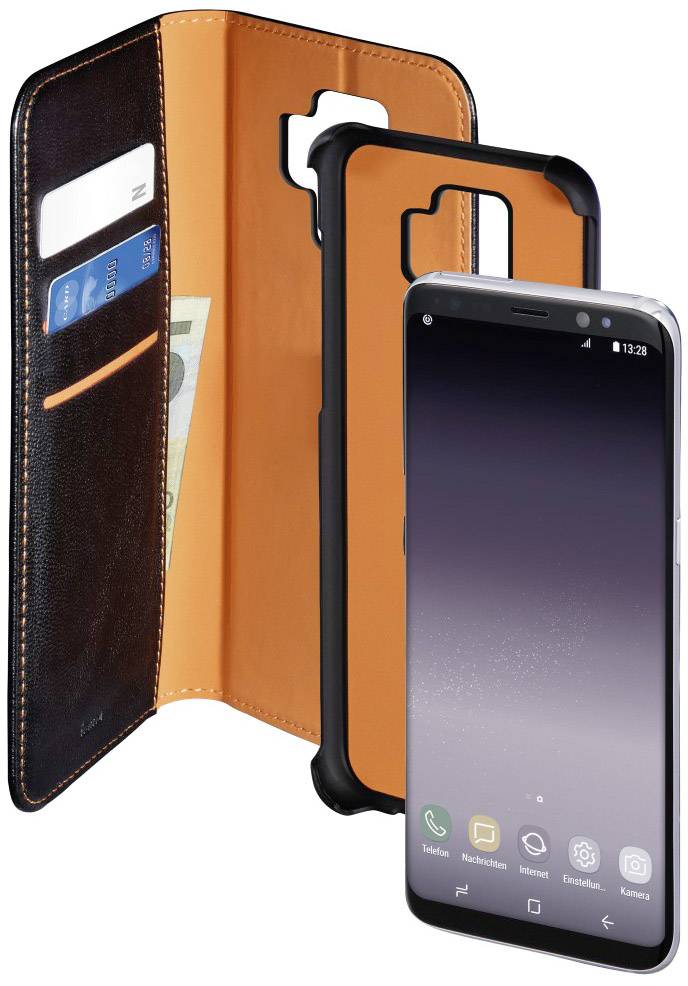 Hama 2in1 Booklet Samsung Galaxy S9+ Schwarz, Orange