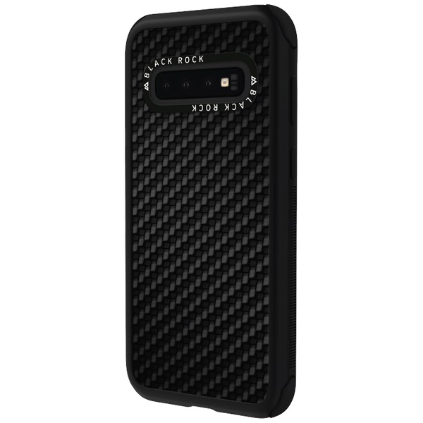 Black Rock Robust Real Carbon Backcover Samsung Galaxy S10+ Schwarz
