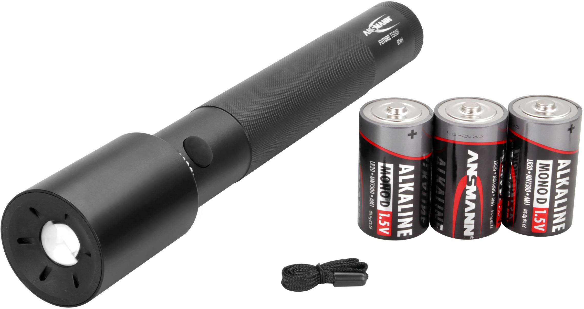 Ansmann Future T500F LED Taschenlampe mit Handschlaufe batteriebetrieben 710 lm 923 g