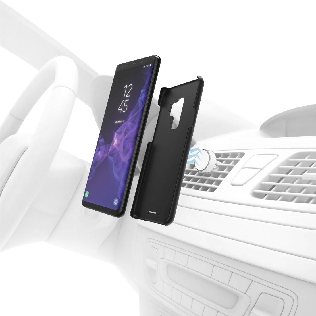 Hama Magnet Backcover Samsung Galaxy S9+ Schwarz