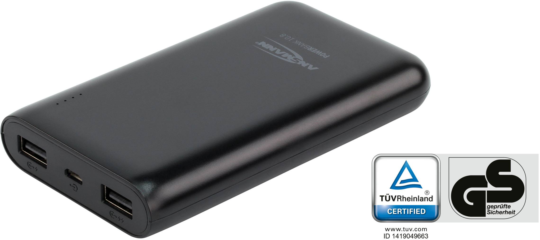 Ansmann PB10.8 Powerbank (Zusatzakku) LiPo 10000 mAh 1700-0067