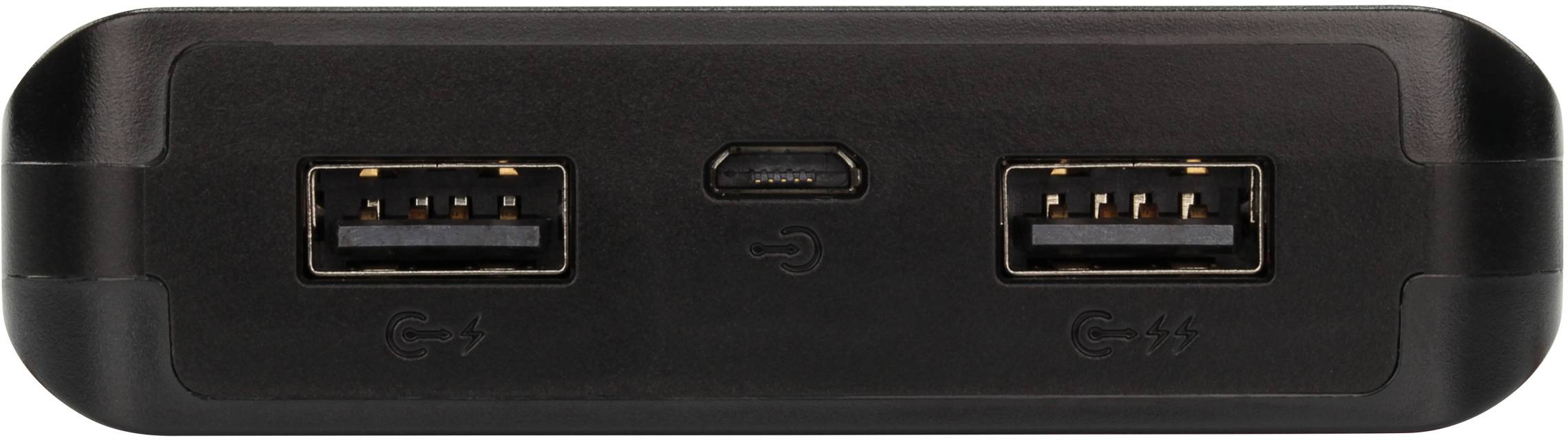 Ansmann PB20.8 Powerbank 20000 mAh Smart IC LiPo Micro USB Schwarz Statusanzeige