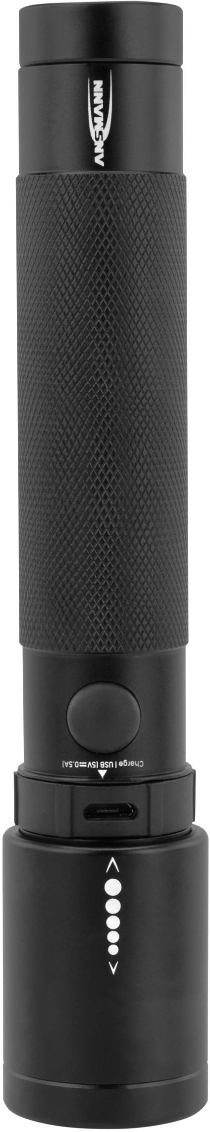 Ansmann LED Taschenlampe mit Handschlaufe akkubetrieben 400 lm 143 g