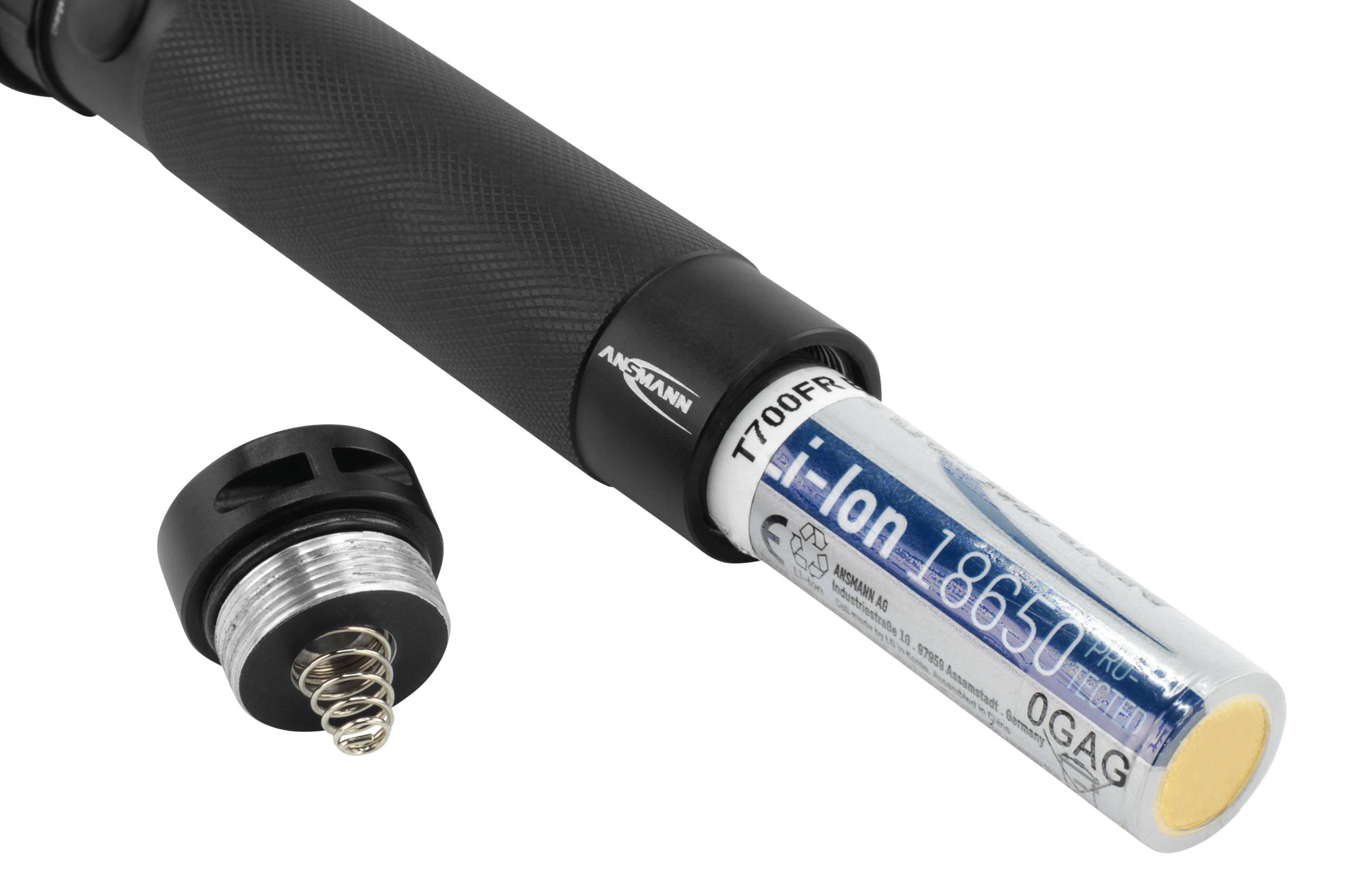 Ansmann LED Taschenlampe mit Handschlaufe akkubetrieben 400 lm 143 g