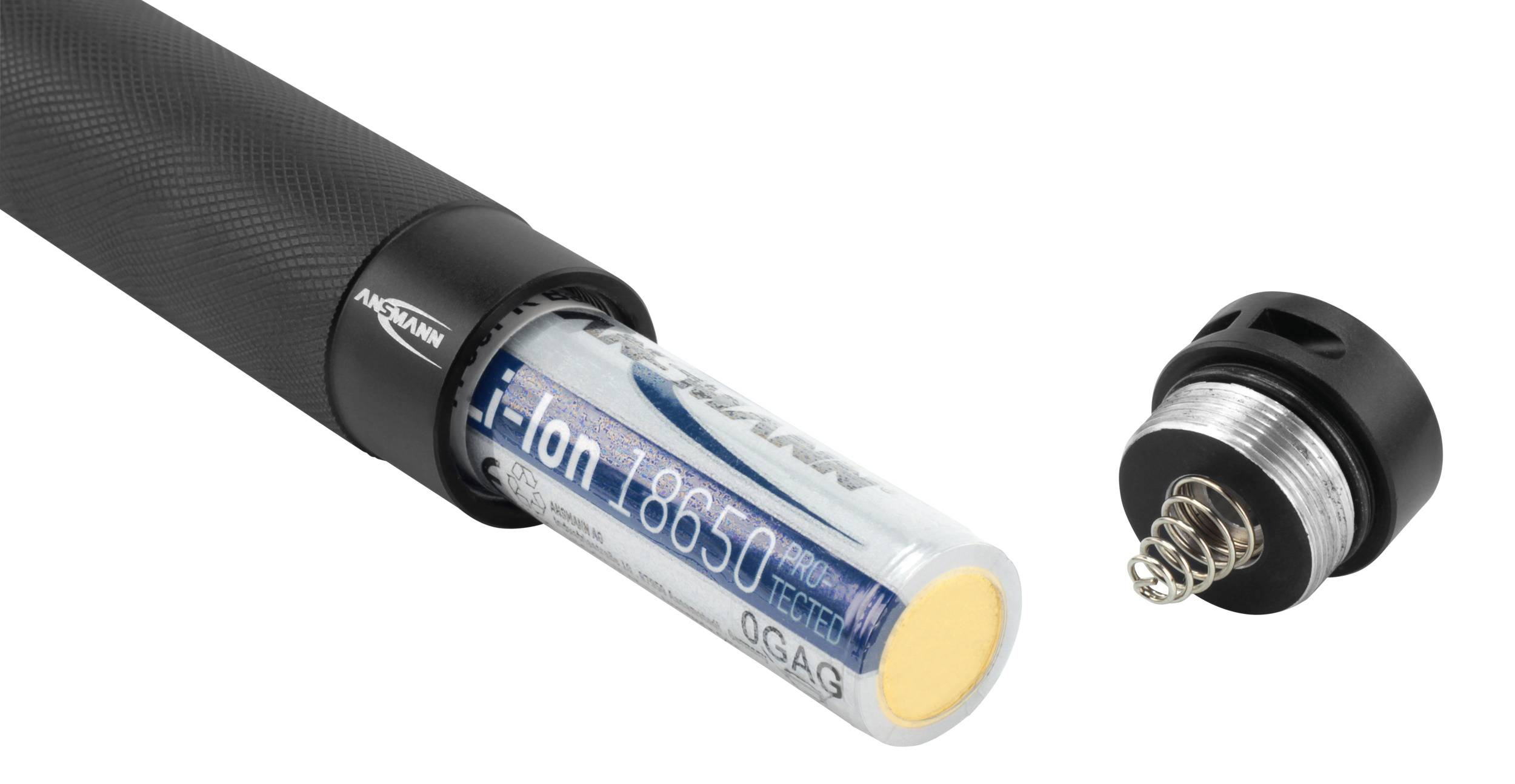 Ansmann LED Taschenlampe mit Handschlaufe akkubetrieben 400 lm 143 g