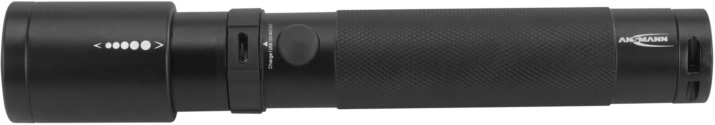 Ansmann LED Taschenlampe mit Handschlaufe akkubetrieben 400 lm 143 g