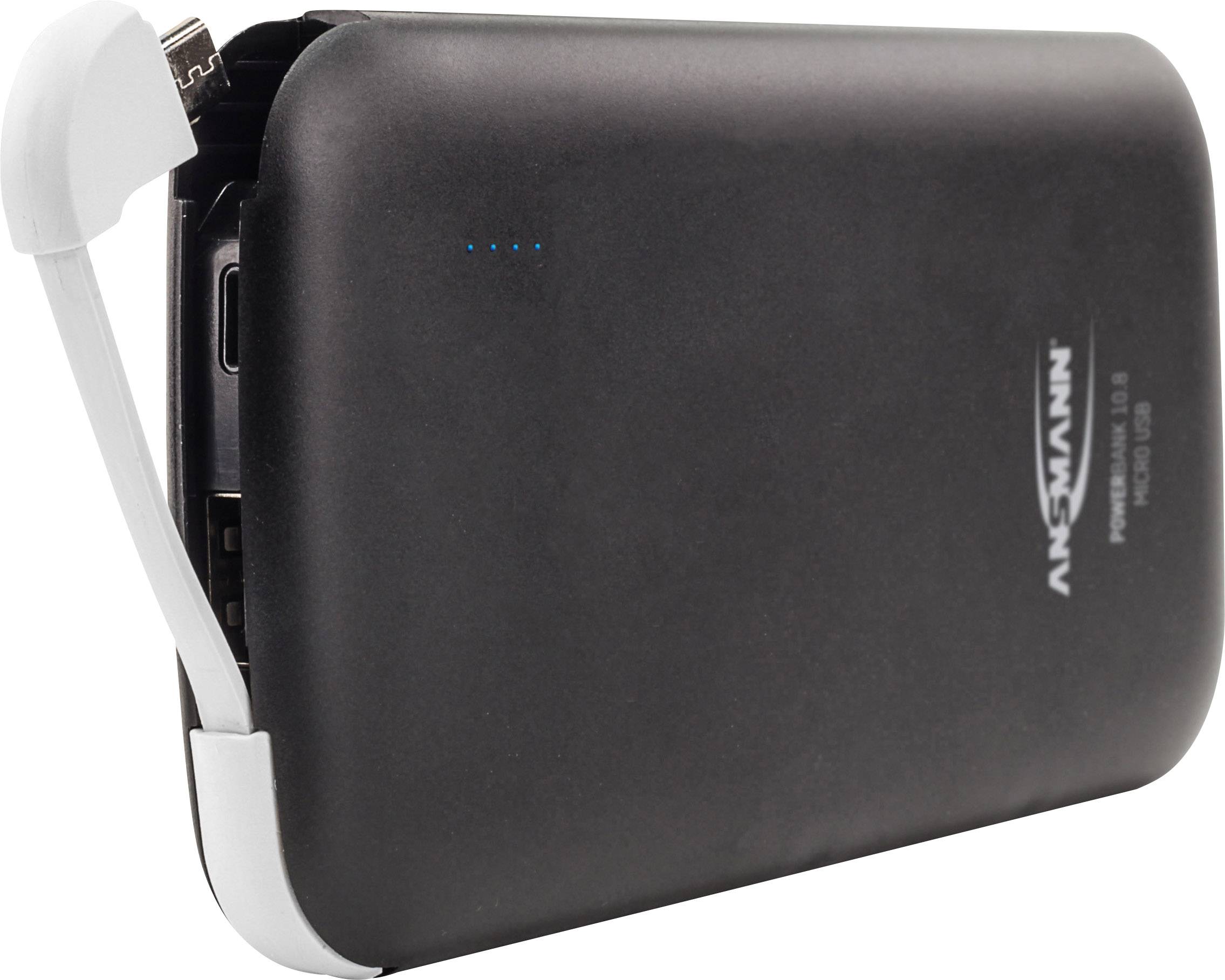Ansmann PB10.8 micro Powerbank 10000 mAh LiPo Schwarz