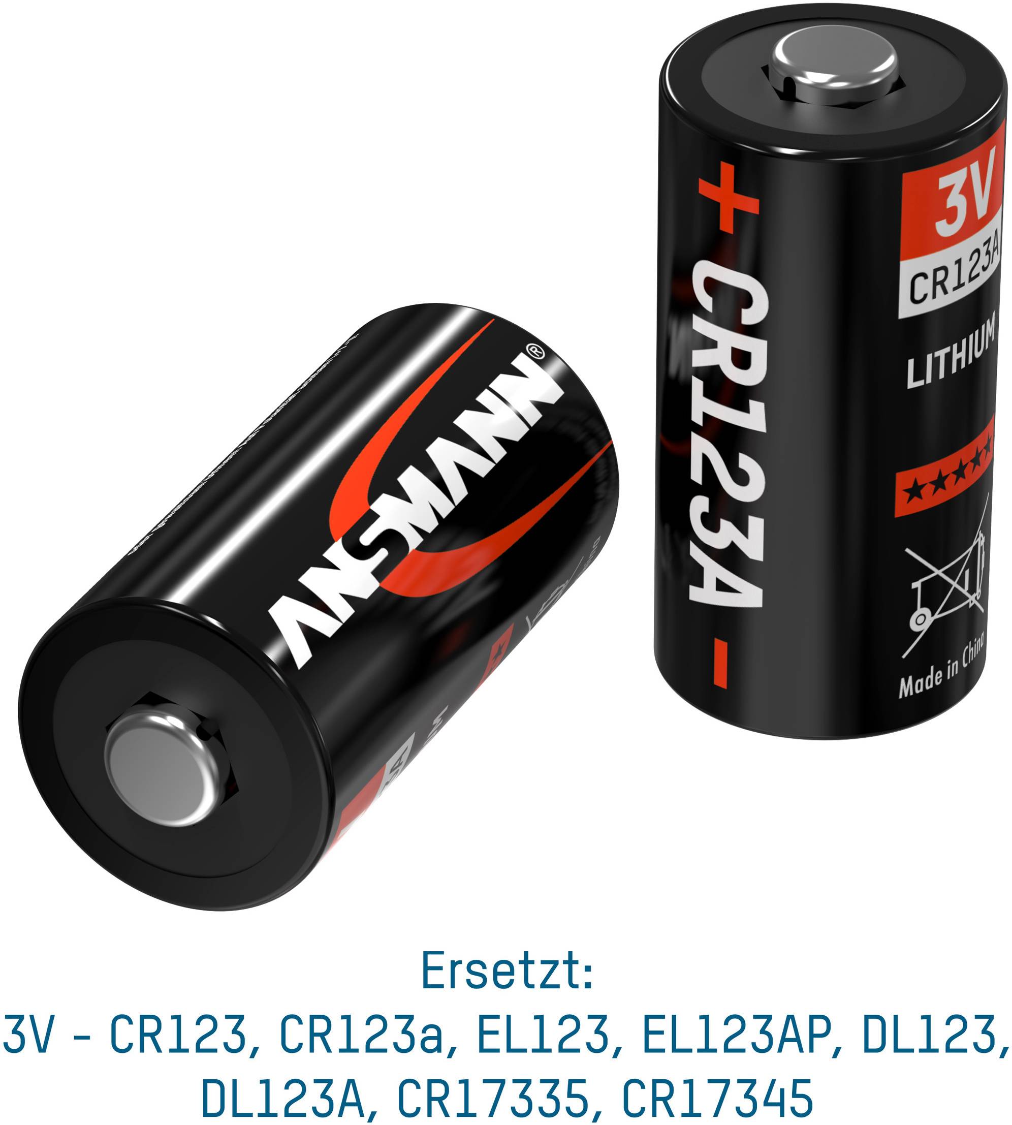 Ansmann 5020011, Einwegbatterie, CR123A, Lithium, 3 V, 50 Stück(e), Bronze