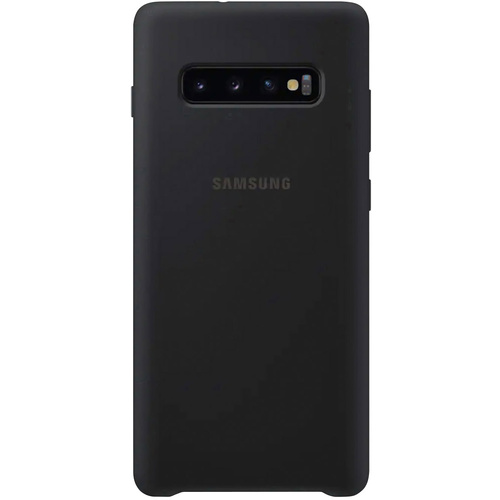 Samsung Silicone Backcover Galaxy S10+ Schwarz