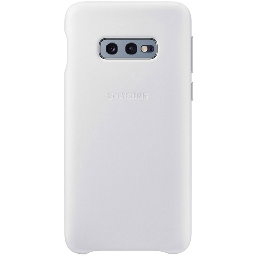 Samsung Leather Backcover Galaxy S10 E Weiß