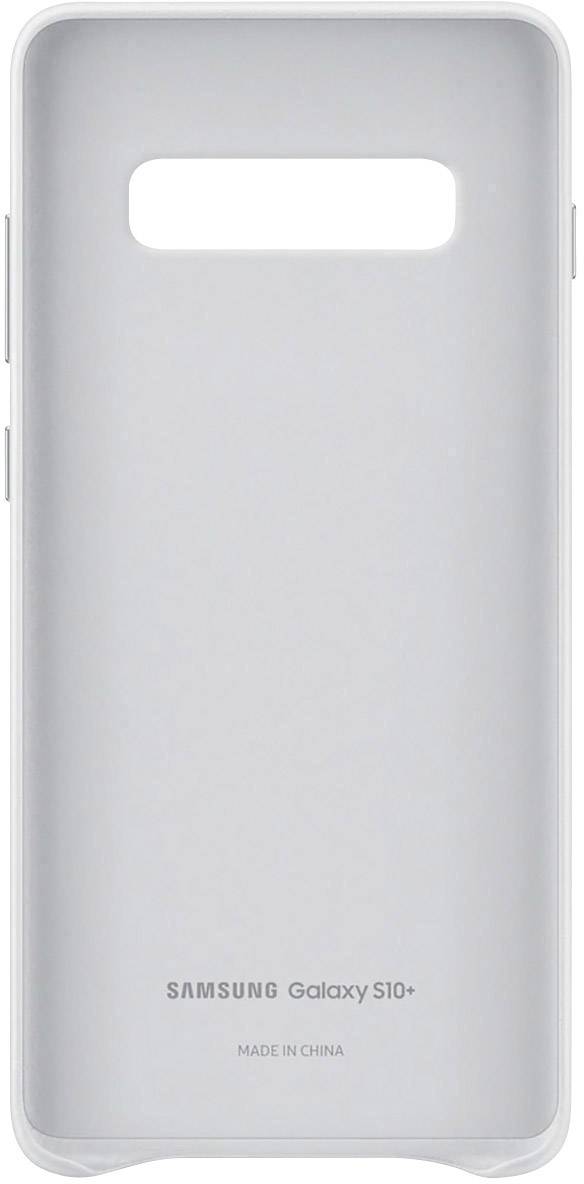 Samsung Leather Backcover Samsung Galaxy S10+ Weiß