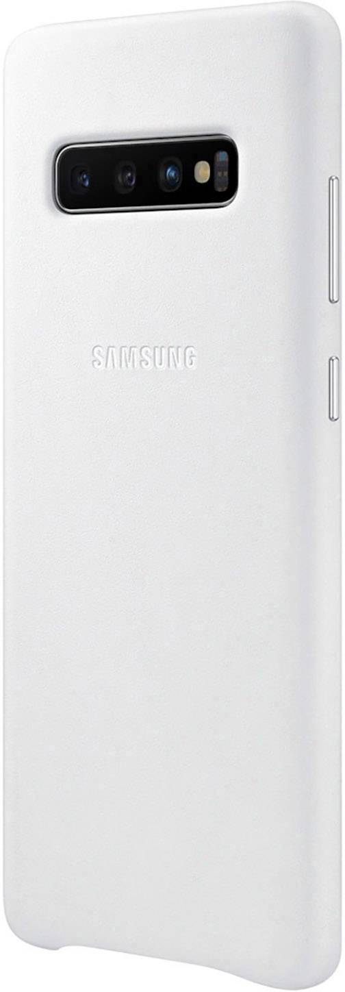 Samsung Leather Backcover Samsung Galaxy S10+ Weiß