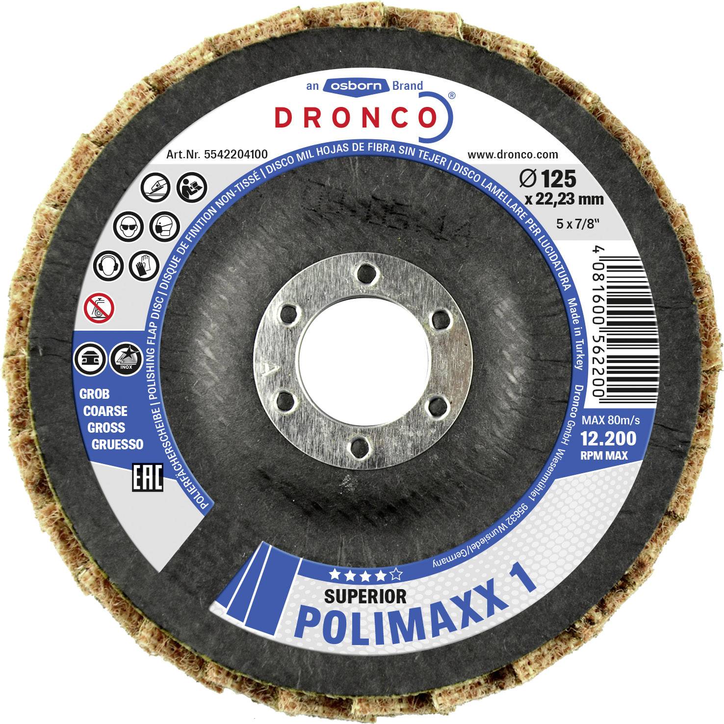 Dronco 5542204100 Fächerschleifscheibe