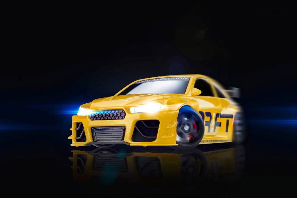 Dr!ft Yellow Beast Brushed 1:43 Fahrzeug Elektro Straßenmodell RtR