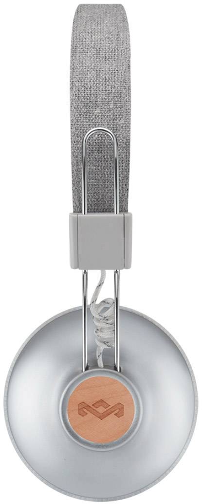 Marley Positive Vibration 2 On Ear Kopfhörer Bluetooth®, kabelgebunden Silber Noise Cancelling Faltbar, Headset