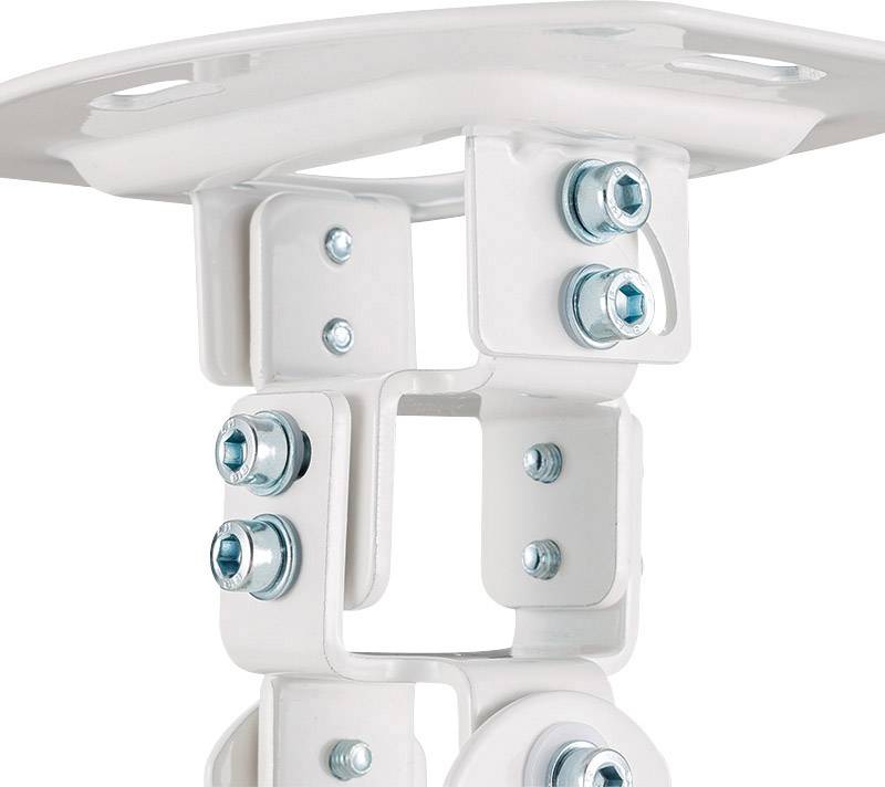 LogiLink BP0057 Beamer-Deckenhalterung Deckenhalter, Höhenverstellbar, Neigbar+Schwenkbar Boden-/Deckenabstand (max.): 150mm Weiß