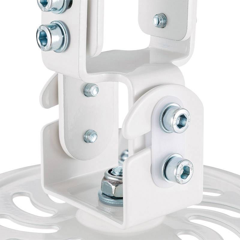 LogiLink BP0057 Beamer-Deckenhalterung Deckenhalter, Höhenverstellbar, Neigbar+Schwenkbar Boden-/Deckenabstand (max.): 150mm Weiß