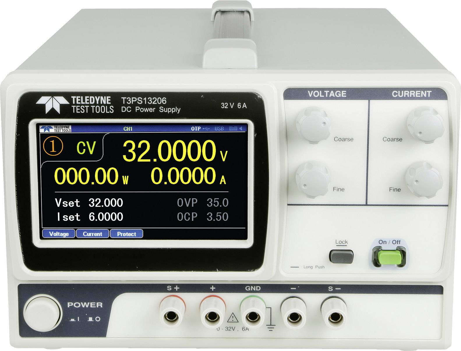 Teledyne LeCroy T3PS13206P Labornetzgerät, einstellbar 0 - 32V 0 - 6A 192W programmierbar Anzahl Ausgänge 1 x