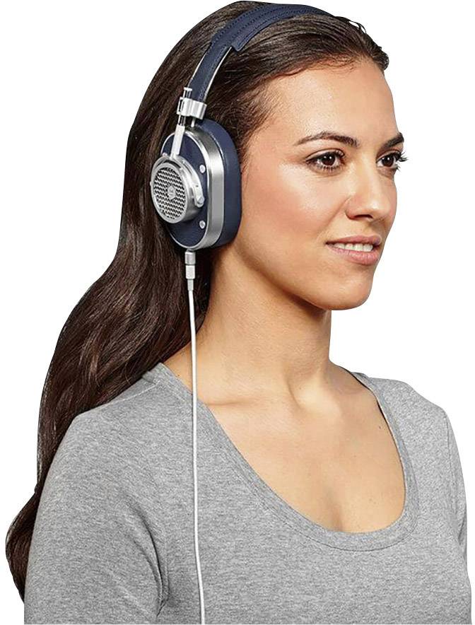 Master & Dynamic MH40S4 HiFi Kopfhörer Over Ear Headset Navy, Silber
