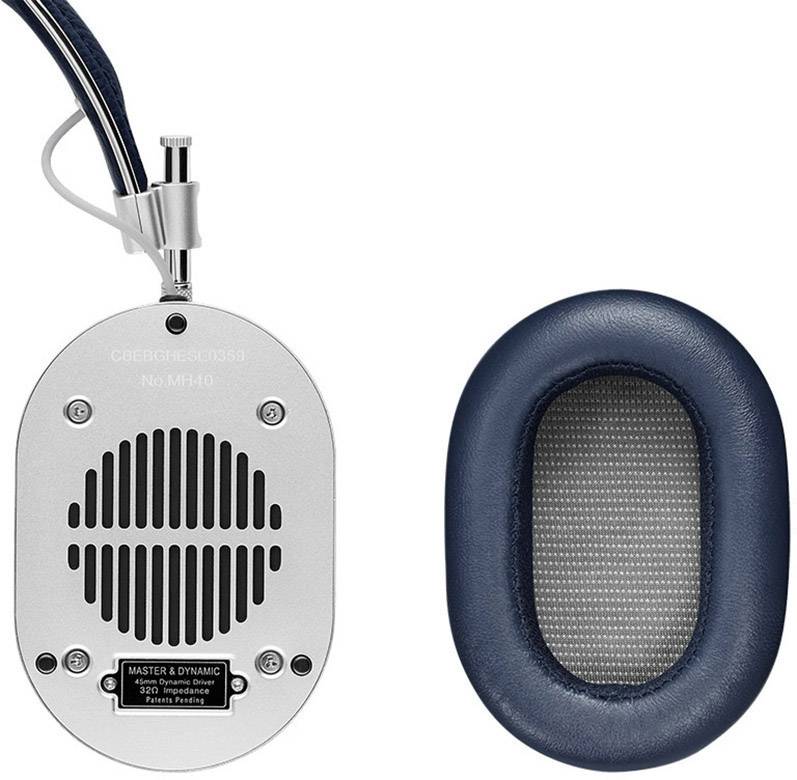 Master & Dynamic MH40S4 HiFi Kopfhörer Over Ear Headset Navy, Silber