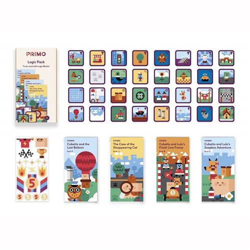 Primo Toys PRIMO021A-DE Cubetto MINT Coding Abenteuer Paket 'Logik' Erweiterungsset ab 3 Jahre