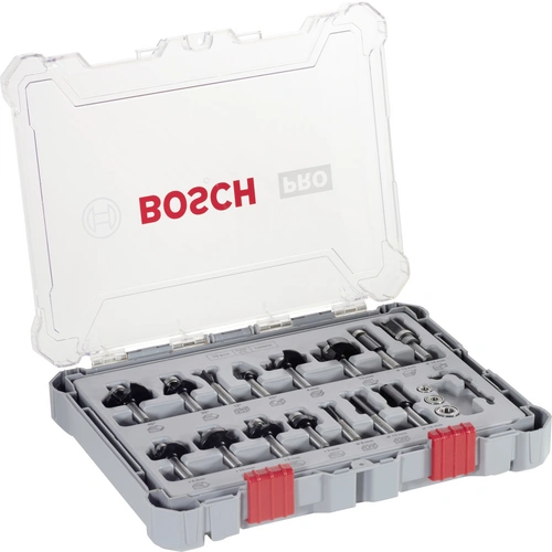 Fräser-Set, 8-mm-Schaft, 15-teilig Bosch Accessories 2607017472 Fräser-Set, 8-mm-Schaft, 15-teilig Bosch Accessories 2607017472