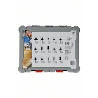 Fräser-Set, 8-mm-Schaft, 15-teilig Bosch Accessories 2607017472 Fräser-Set, 8-mm-Schaft, 15-teilig Bosch Accessories 2607017472