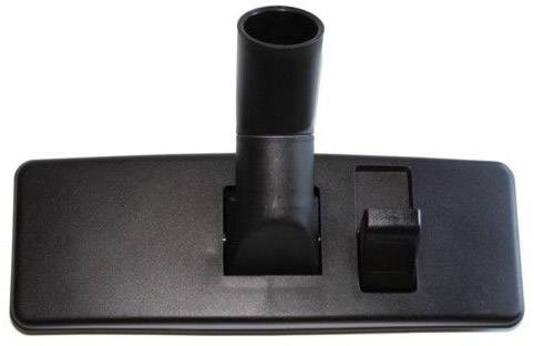 Düsenaufsatz für einen Staubsauger mit rechteckiger Form und Anschlussstutzen in der Mitte. Geeignet für glatte Oberflächen.