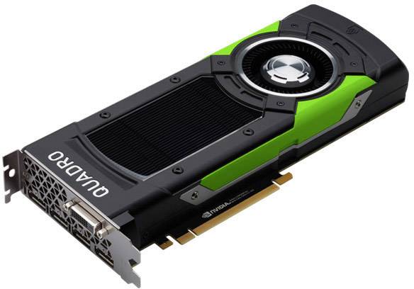 Dell Workstation-Grafikkarte Nvidia Quadro P6000 24 GB GDDR5-RAM PCIe x16 DVI, DisplayPort