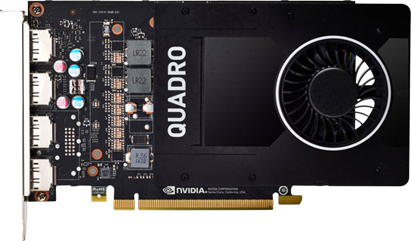 Dell Workstation-Grafikkarte Nvidia Quadro P2000 5 GB GDDR5-RAM PCIe x16 DisplayPort