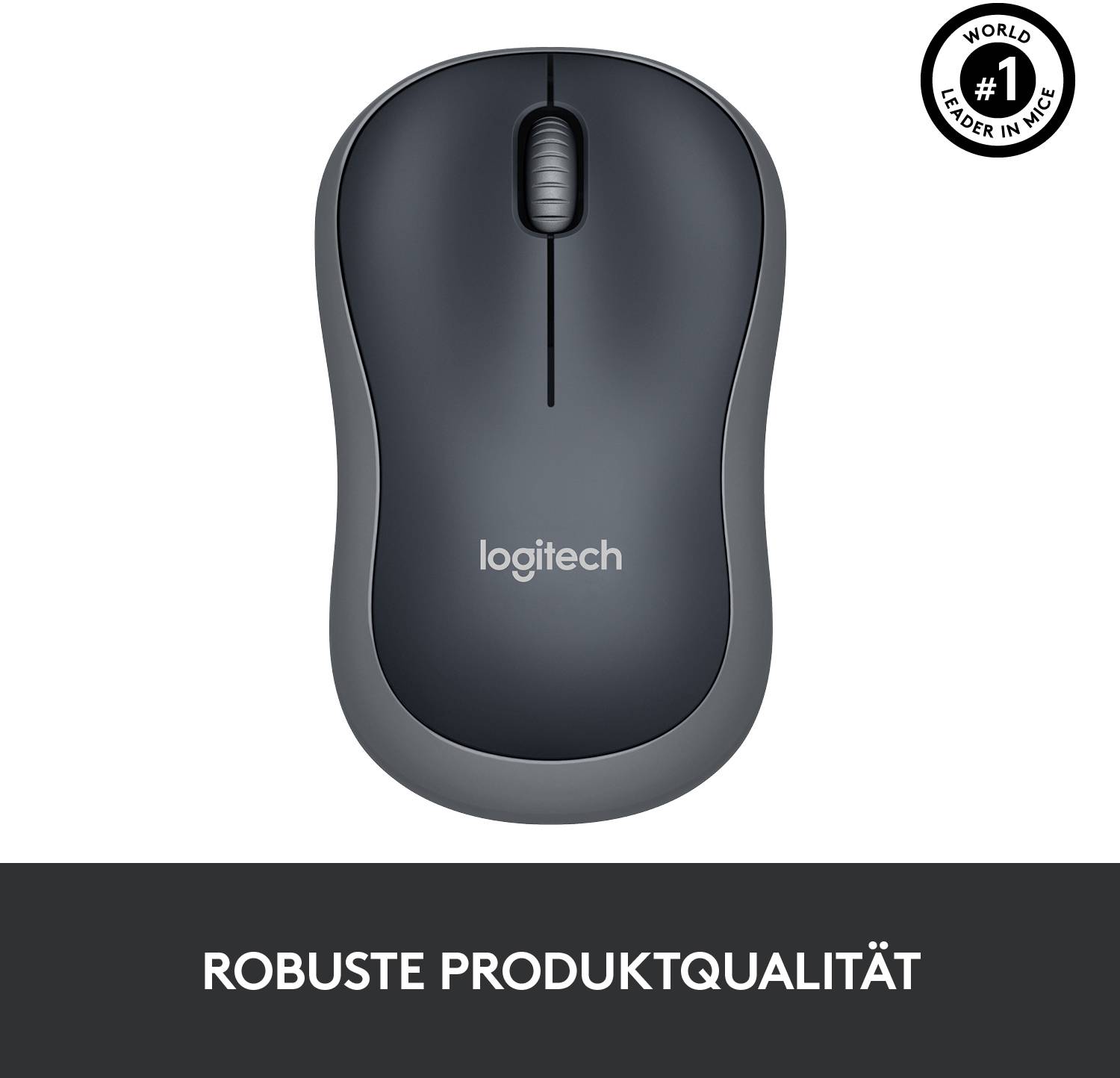 Logitech M185 Maus Funk Optisch Grau 3 Tasten 1000 dpi