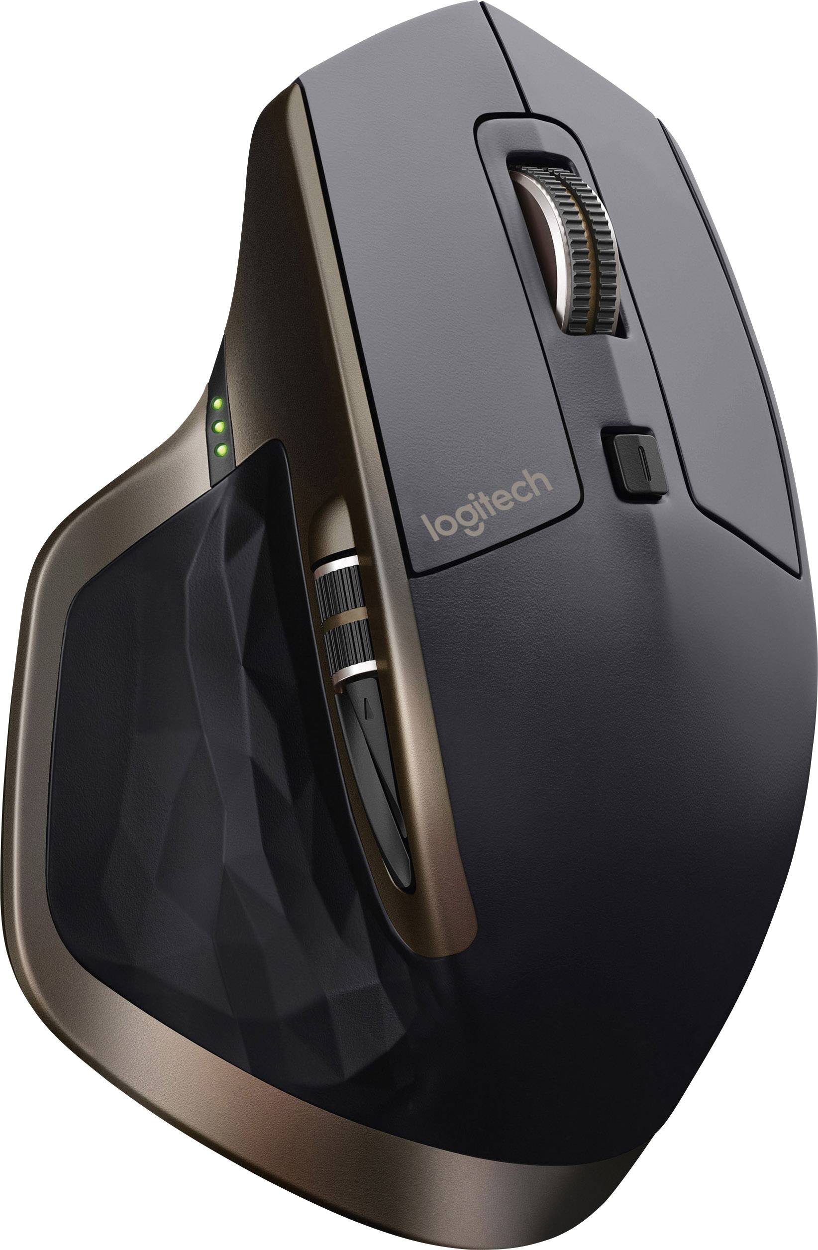 Logitech MX Master for Business Ergonomische Maus Bluetooth®, Funk Laser Schwarz 5 Tasten 1000 dpi Ergonomisch