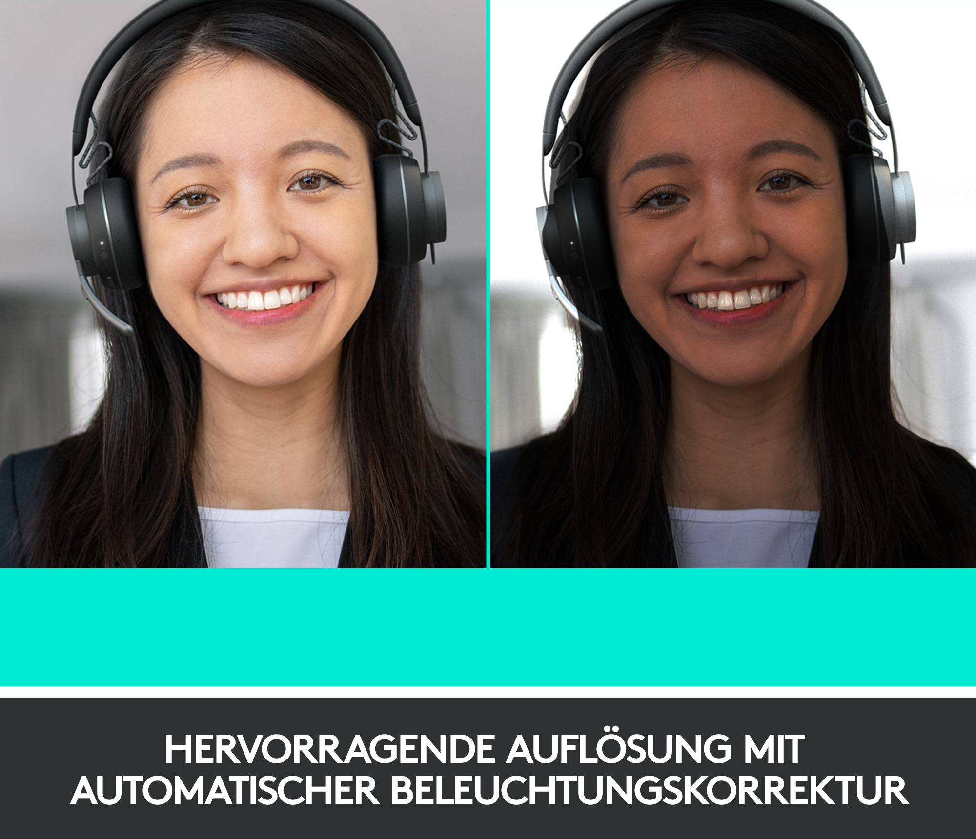 Logitech Brio 4K Stream Edition 4K-Webcam 3840 x 2160 Pixel, 1920 x 1080 Pixel, 1280 x 720 Pixel Klemm-Halterung, für Windows