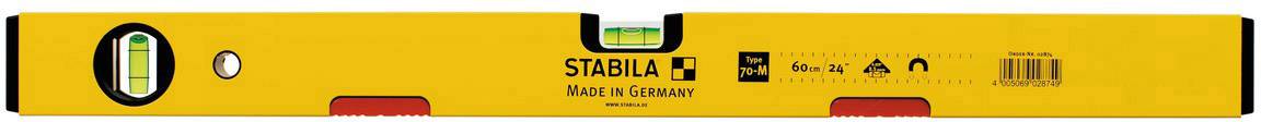 Stabila 70M 02876 Magnet-Wasserwaage mit Magnet 100cm 0.5 mm/m
