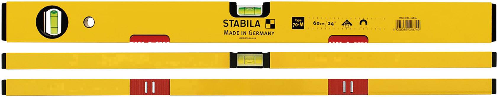 Stabila 70M 02876 Magnet-Wasserwaage mit Magnet 100cm 0.5 mm/m