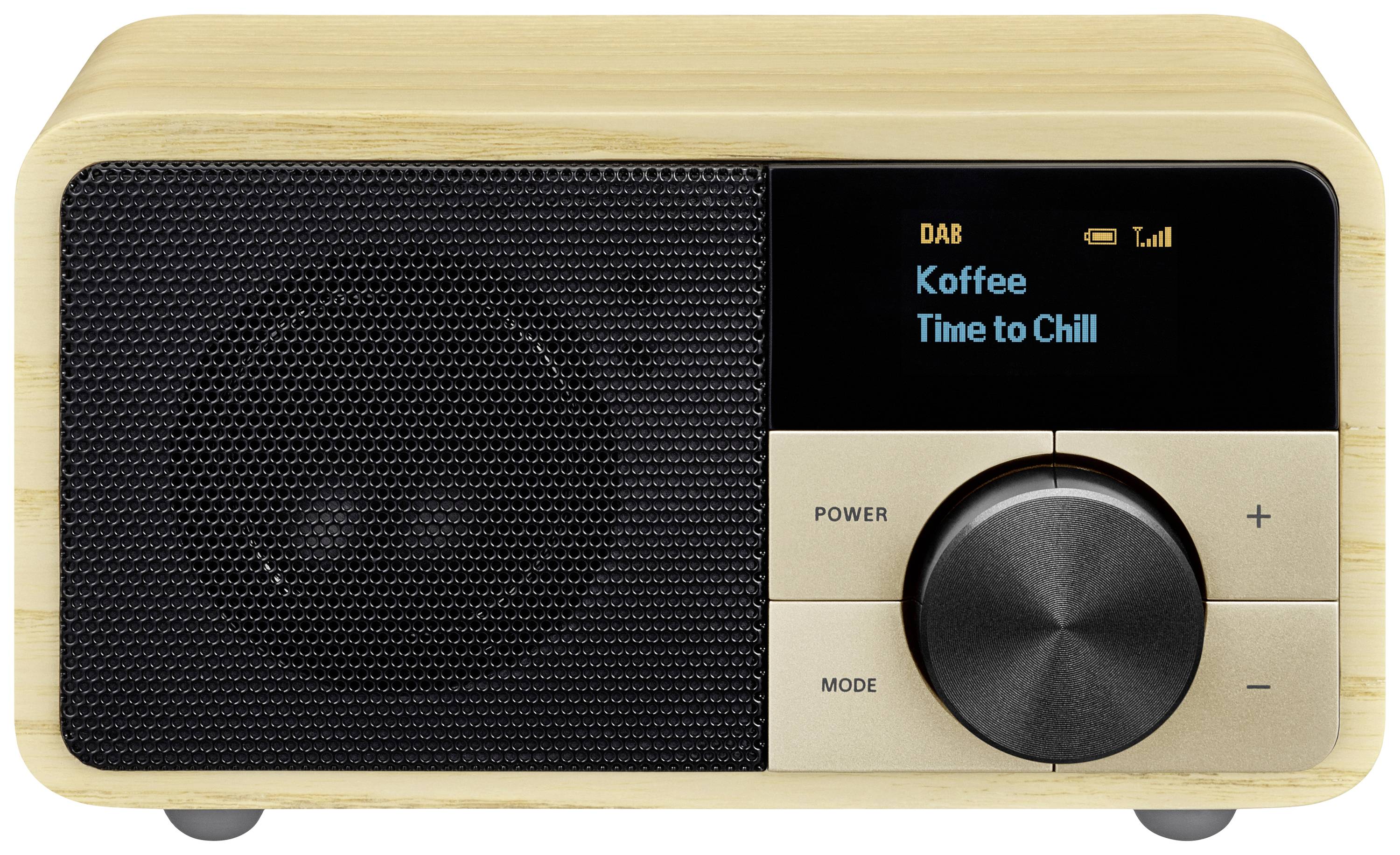 Sangean Genuine Mini DDR-7 Tischradio DAB+, UKW AUX, Bluetooth® Holz