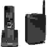 Alcatel IP2215 Schnurloses Telefon VoIP Freisprechen, inkl. Mobilteil, Headsetanschluss Beleuchtetes Display Schwarz