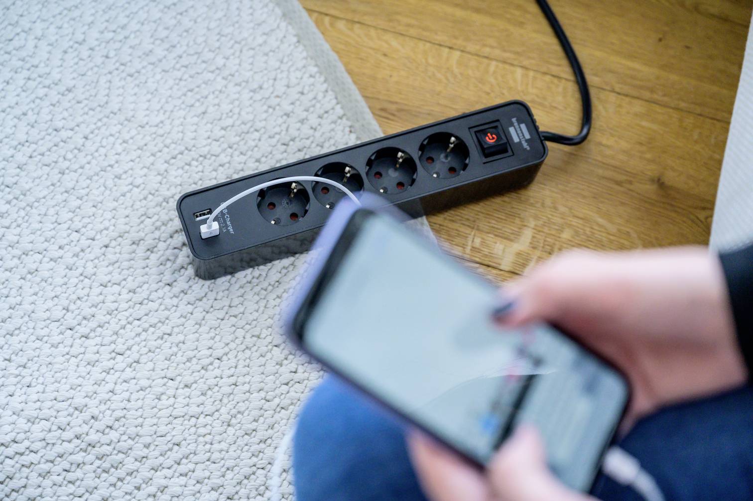 Brennenstuhl 1153240006 Steckdosenleiste mit Schalter 4fach Schwarz Schutzkontakt 1St.