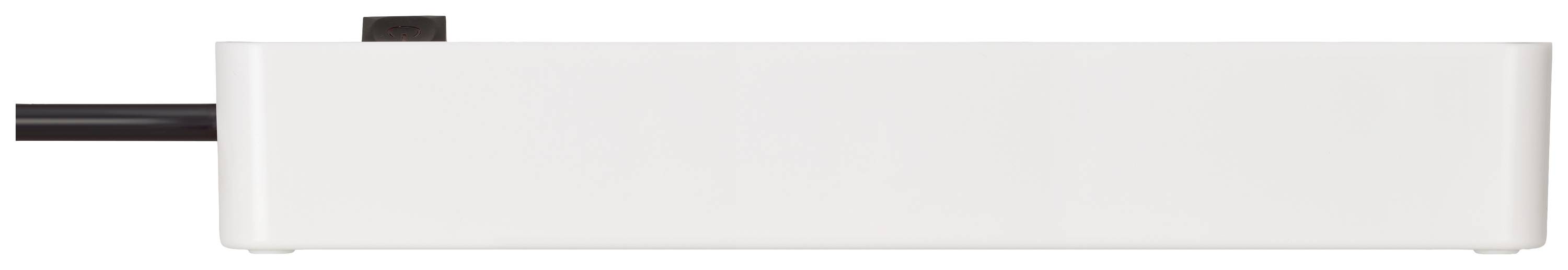 Brennenstuhl 1153240026 Steckdosenleiste mit Schalter 4fach Weiß, Schwarz Schutzkontakt 1St.