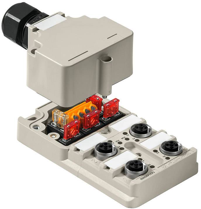 Weidmüller SAI-4-M-SVV-M12 1431490000 Sensor/Aktorbox aktiv M12-Verteiler mit Metallgewinde 1St.