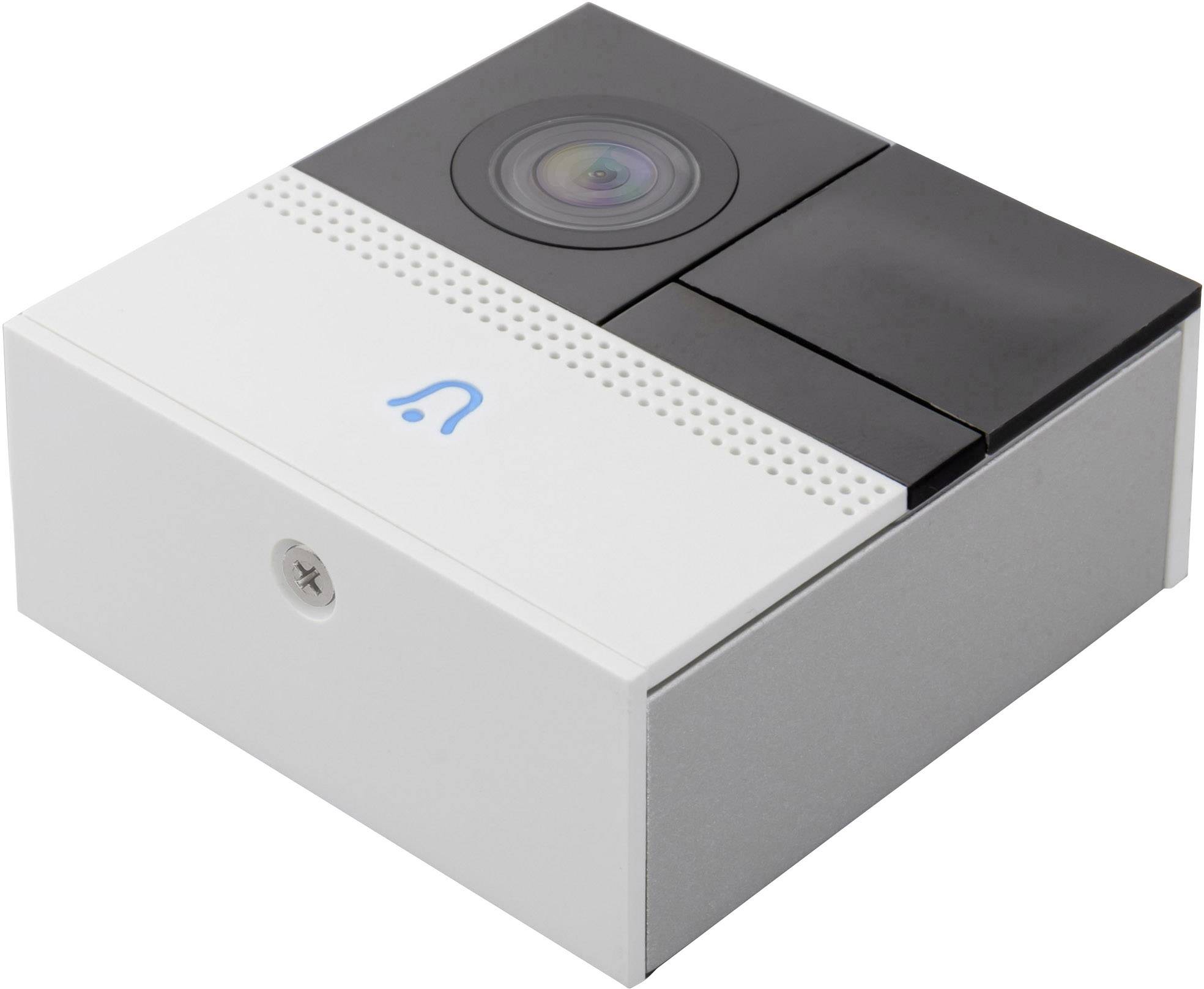 Caliber IP-Video-Türsprechanlage Funk, WLAN Komplett-Set 1 Familienhaus Weiß, Schwarz