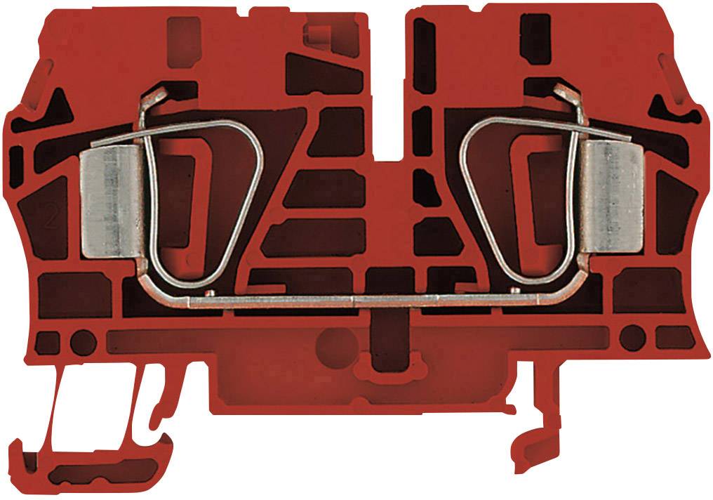 Weidmüller 1830420000 Durchgangsreihenklemme 8.10mm Zugfeder Rot 50St.