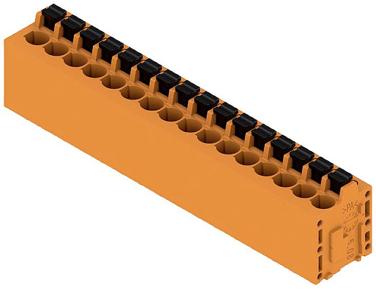 Weidmüller 1331330000 Schraubklemmblock 2.5mm² Polzahl 16 Orange 15St.