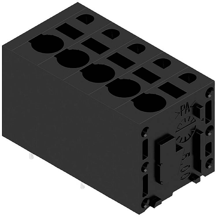 Weidmüller 1425570000 Schraubklemmblock 2.5mm² Polzahl 5 Schwarz 55St.