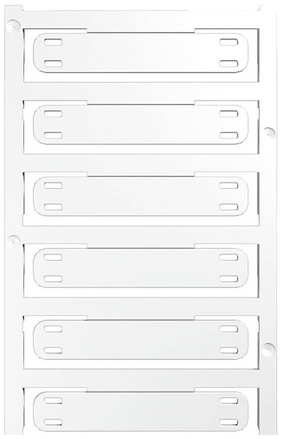 Weidmüller 1432750000 SFX 11/60 MC NE WS V0 Kabelmarkierungssystem Beschriftungsfläche: 11 x 44mm Weiß Anzahl Markierer: 60 60St.
