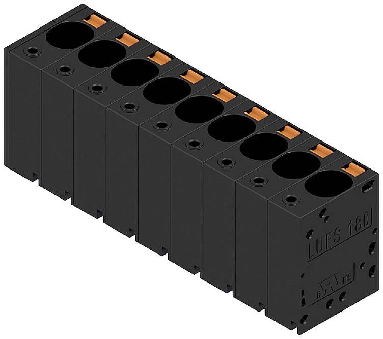 Weidmüller 2492180000 Schraubklemmblock 16mm² Polzahl 9 Schwarz 10St.